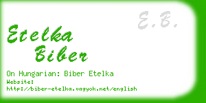etelka biber business card